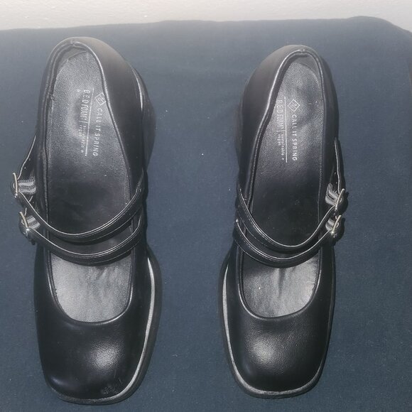 A pair of black Call It Spring Monroe Mary Jane pumps with a foot B.E.D size 8 - Picture 2 of 8